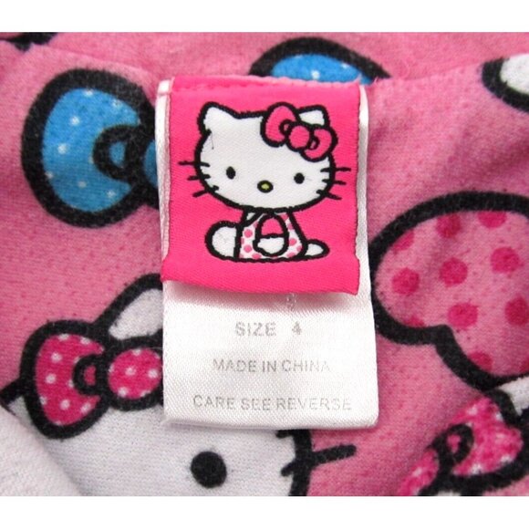 Vintage Girls Pajama Lot Toddler 4T Pink Purple Disney Carters Hello Kitty Y2K - Picture 15 of 16